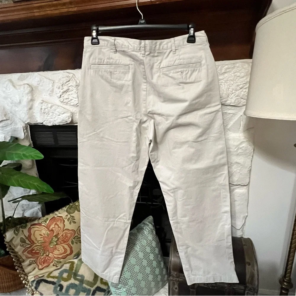 Lands' End Men’s Chino Pants Cream The Legacy size 34